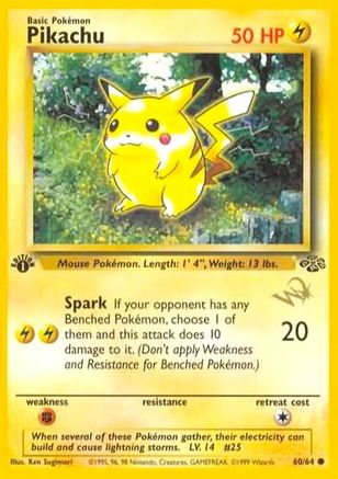 PKM - Pikachu [W Stamped] (60) Promo