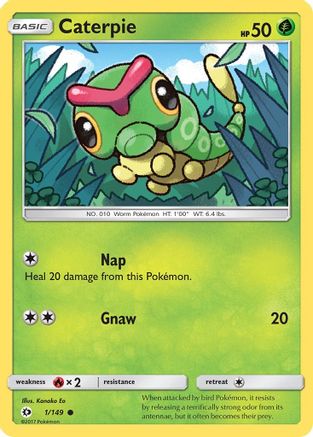 Caterpie (1)/149 Common Reverse Holofoil