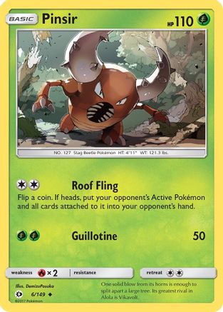Pinsir (6)/149 Uncommon Reverse Holofoil