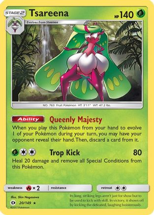 Tsareena (20)/149 Holo Rare Holofoil