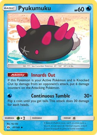 Pyukumuku (47)/149 Uncommon Reverse Holofoil
