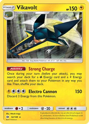 Vikavolt (52)/149 Holo Rare Reverse Holofoil