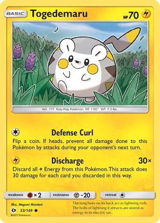Togedemaru (53)/149 Common Reverse Holofoil
