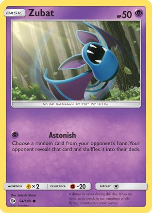 Zubat (54)/149 Common Reverse Holofoil