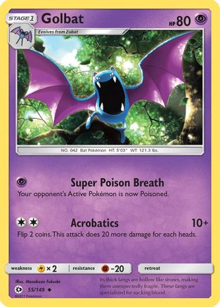 Golbat (55)/149 Uncommon Reverse Holofoil
