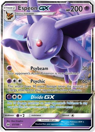 Espeon GX (61)/149 Ultra Rare Holofoil