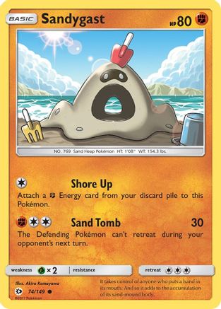 Sandygast (74)/149 Common Reverse Holofoil