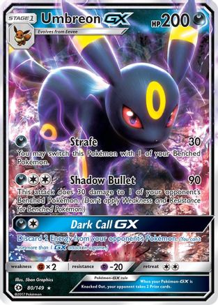 Umbreon GX (80)/149 Ultra Rare Holofoil