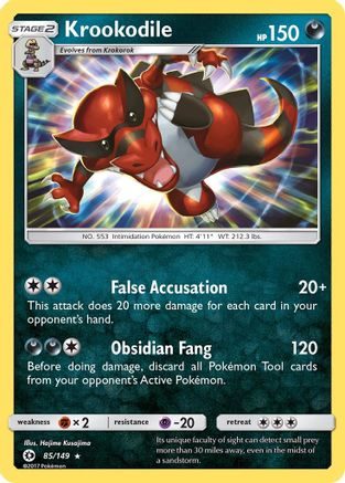 Krookodile (85)/149 Holo Rare Holofoil