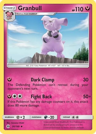 Granbull (91)/149 Uncommon Reverse Holofoil
