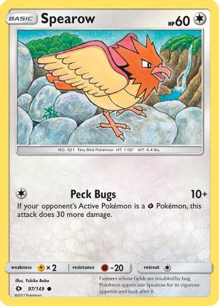 Spearow (97)/149 Common Reverse Holofoil
