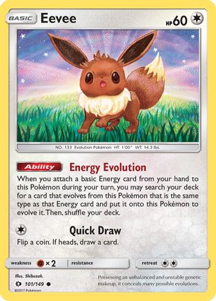 Eevee (101)/149 Common Reverse Holofoil