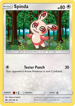 Spinda (102)/149 Uncommon Reverse Holofoil