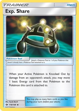 Exp. Share (118)/149 Uncommon Reverse Holofoil