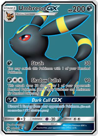 Umbreon GX (Full Art) (142)/149 Ultra Rare Holofoil