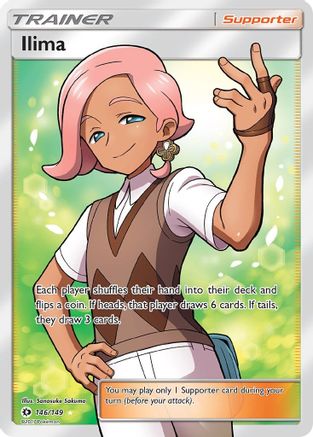 Ilima (Full Art) (146)/149 Ultra Rare Holofoil