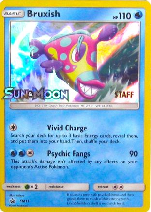 Bruxish - SM11 (Prerelease) [Staff] (SM11) Promo Holofoil