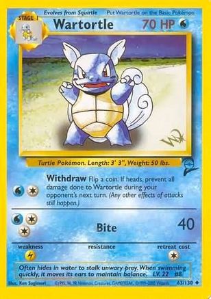 Wartortle [W Stamped] (63) Promo