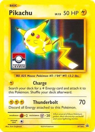 Pikachu - XY202 (Pokemon League) (XY202)/211 Promo Holofoil