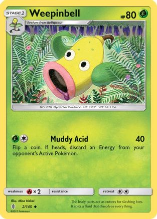 Weepinbell (2)/145 Uncommon Reverse Holofoil