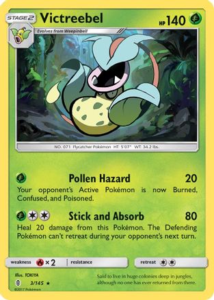 Victreebel (3)/145 Rare Reverse Holofoil