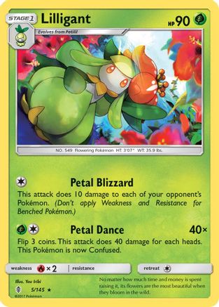 Lilligant (5)/145 Rare Reverse Holofoil