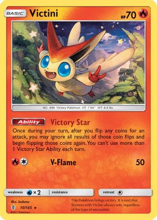 Victini (10)/145 Holo Rare Reverse Holofoil