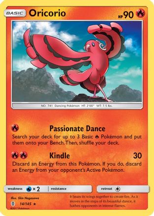 Oricorio (14) (14)/145 Rare Reverse Holofoil