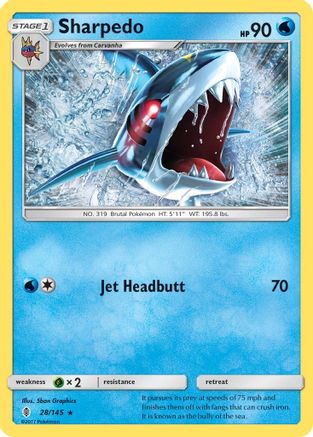 Sharpedo (28)/145 Rare