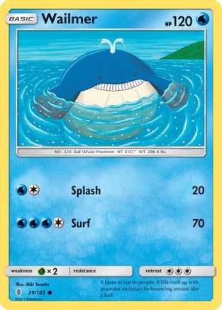 Wailmer (29)/145 Common Reverse Holofoil