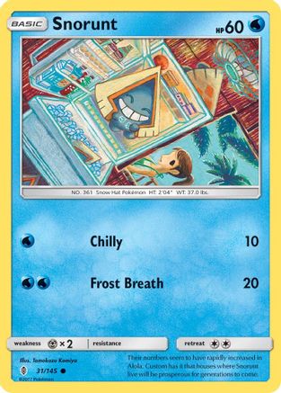 Snorunt (31)/145 Common Reverse Holofoil