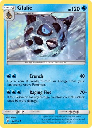Glalie (32)/145 Uncommon Reverse Holofoil