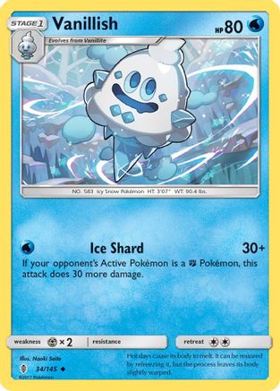 Vanillish (34)/145 Uncommon Reverse Holofoil