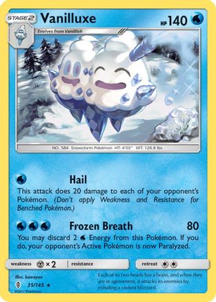 Vanilluxe (35)/145 Rare Reverse Holofoil