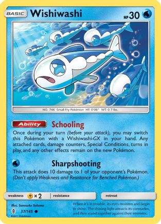 Wishiwashi (37)/145 Common Reverse Holofoil