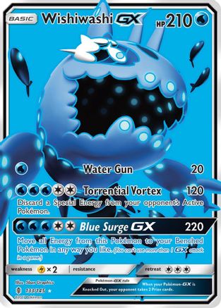 Wishiwashi GX (Full Art) (133)/145 Ultra Rare Holofoil