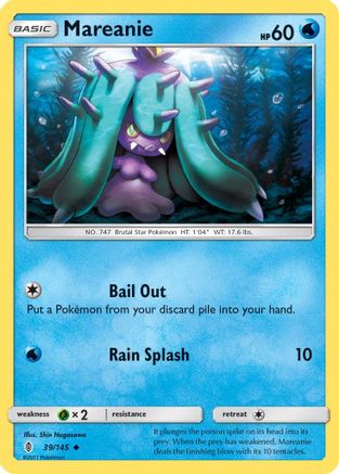 Mareanie (39)/145 Uncommon Reverse Holofoil