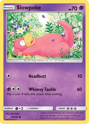 Slowpoke (48)/145 Common Reverse Holofoil