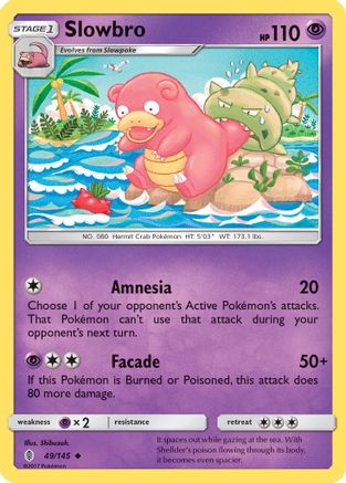 Slowbro (49)/145 Uncommon Reverse Holofoil
