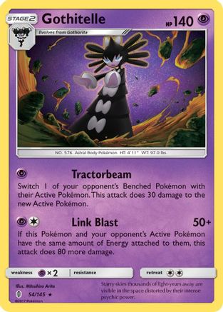 Gothitelle (54)/145 Rare Reverse Holofoil