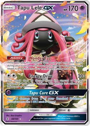 Tapu Lele GX (60)/145 Ultra Rare Holofoil