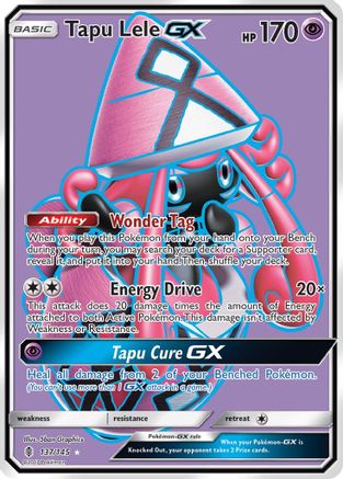 Tapu Lele GX (Full Art) (137)/145 Ultra Rare Holofoil