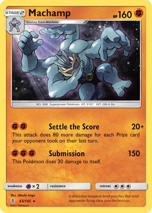 Machamp (65)/145 Holo Rare Reverse Holofoil