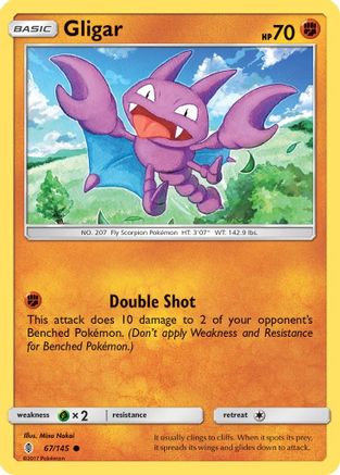 Gligar (67)/145 Common Reverse Holofoil