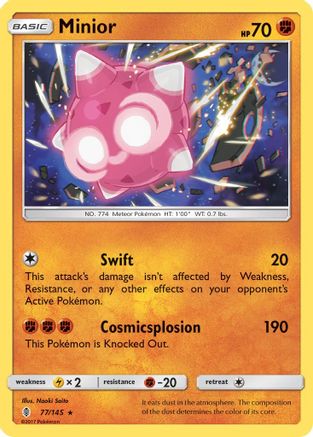 Minior (77)/145 Holo Rare Holofoil