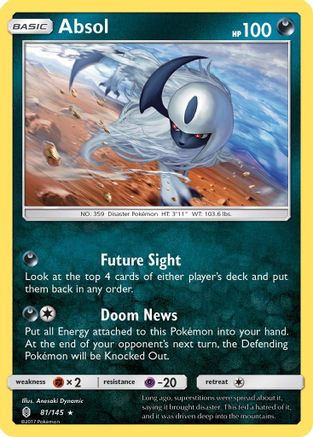 Absol (81)/145 Holo Rare Holofoil