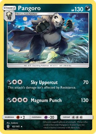 Pangoro (82)/145 Rare Reverse Holofoil