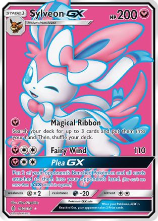 Sylveon GX (Full Art) (140)/145 Ultra Rare Holofoil (cabinet)