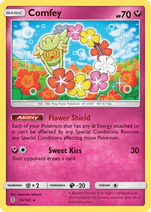 Comfey (93)/145 Holo Rare Reverse Holofoil