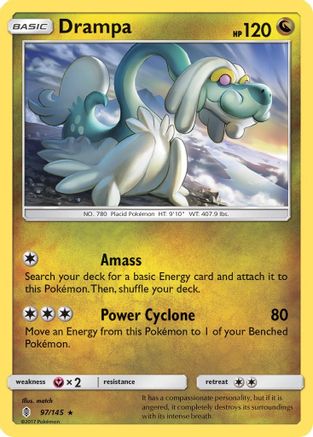 Drampa (97)/145 Holo Rare Reverse Holofoil